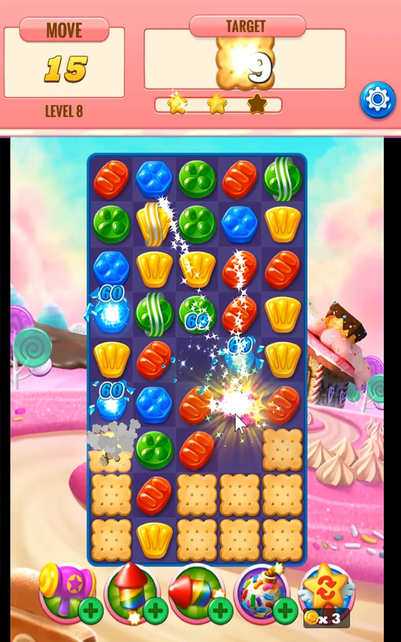 A candy landscape from Gumexa Blast